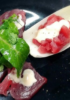 マグロのカルパッチョ-レシピのメイン写真