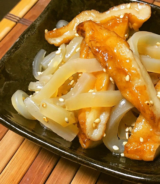 簡単！お弁当◎薩摩揚げとこんにゃくの煮物-レシピのメイン写真