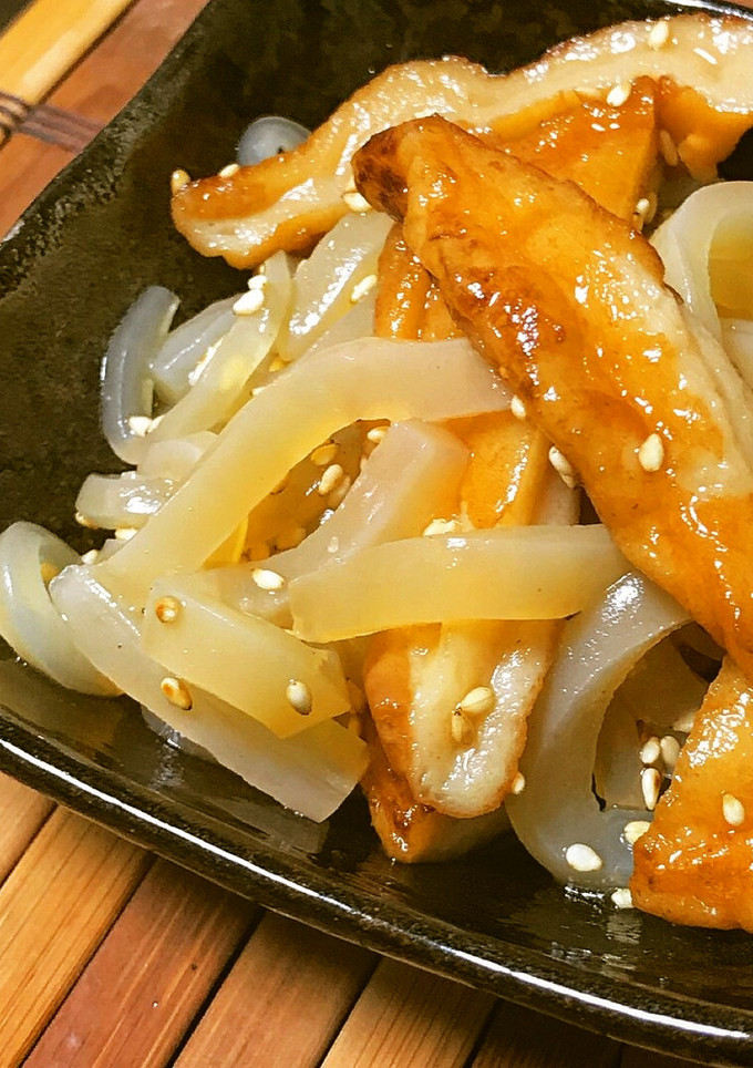 簡単！お弁当◎薩摩揚げとこんにゃくの煮物-レシピのメイン写真