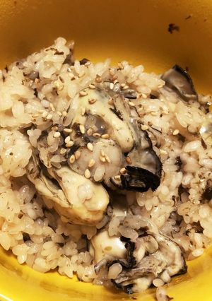 磯香る★牡蠣と海苔の炊き込みご飯-レシピのメイン写真
