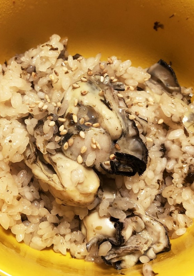 磯香る★牡蠣と海苔の炊き込みご飯-レシピのメイン写真