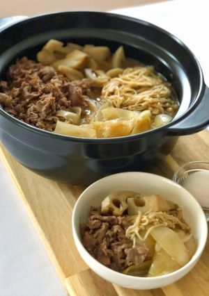すき焼き？じゃない牛丼鍋です♪-レシピのメイン写真