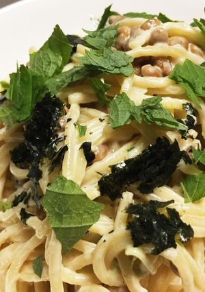 ボウルで混ぜるだけ!納豆マヨパスタ♡-レシピのメイン写真