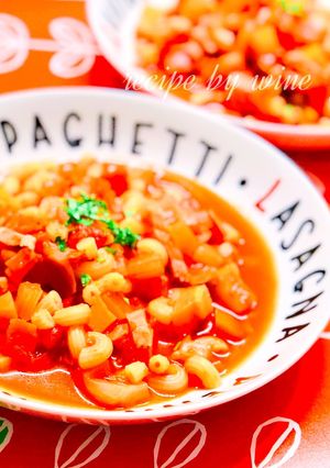 野菜たっぷりのトマトスープパスタ-レシピのメイン写真