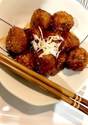 肉団子in高野豆腐-レシピのメイン写真