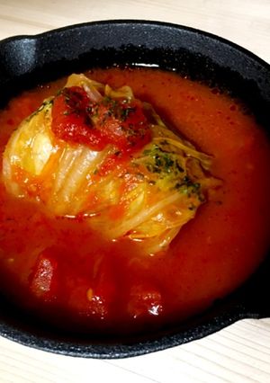 ロール白菜トマト煮込み-レシピのメイン写真