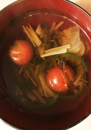 冷凍ミニトマトのスープ-レシピのメイン写真