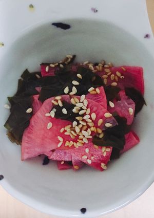 大根の酢の物（今回はワカメと）-レシピのメイン写真