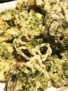 鶏胸肉とレンコンの青海苔天ぷら-レシピのメイン写真