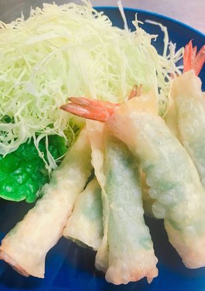 ワンタンの皮のパリパリ！エビフライ-レシピのメイン写真
