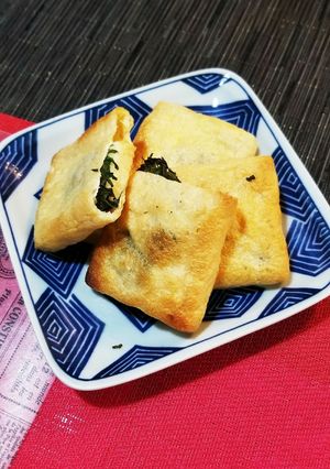 厚揚げとチーズ、大葉の油揚げ焼き-レシピのメイン写真