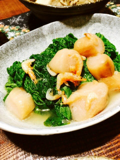 青菜の桜海老お麩あんかけ-レシピのメイン写真