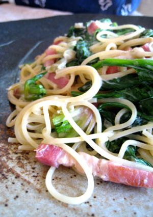 意外な美味しさ！わさび漬けパスタ-レシピのメイン写真