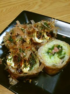 簡単低糖質☆小麦粉不使用のお好み焼き風♪-レシピのメイン写真