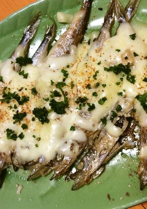ししゃものチーズ乗せ七味唐辛子がけ-レシピのメイン写真