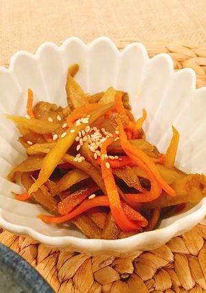 やみつき♡きんぴらごぼう カレー風味-レシピのメイン写真