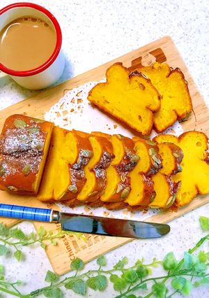 ふわもち♡カボチャのパウンドケーキ-レシピのメイン写真