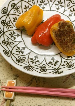 パプリカの肉詰め-レシピのメイン写真