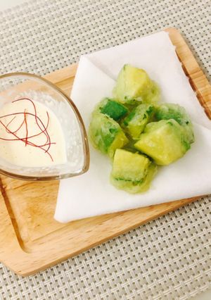 アボカドの天ぷら×レモンペッパーソース♪-レシピのメイン写真
