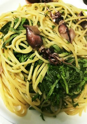 ホタルイカと大葉の醤油パスタ-レシピのメイン写真