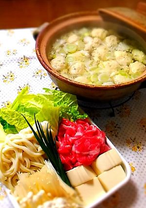 白だしde鶏団子鍋-レシピのメイン写真