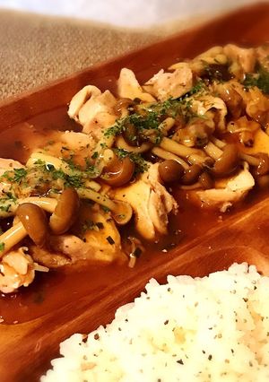 簡単!鶏むね肉のボイル 和風ソース添え-レシピのメイン写真