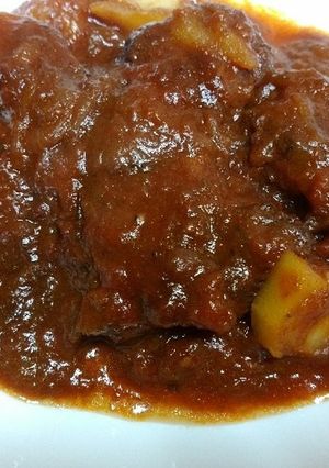 簡単！圧力鍋で牛肉の赤ワイン煮込み-レシピのメイン写真