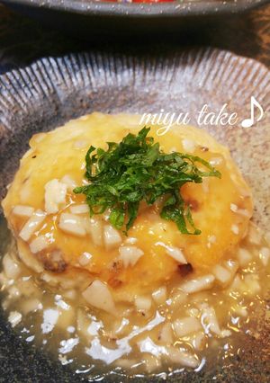 ヘルシー和豆腐バーグ♡蓮根餡掛け♪-レシピのメイン写真