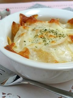 ゆで卵とポテトチップスのチーズ焼き-レシピのメイン写真