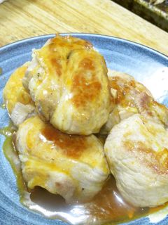 肉巻き焼きそば麺のエスニックソース風味-レシピのメイン写真