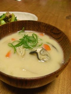 あったか~■牡蛎の豆乳味噌汁■-レシピのメイン写真