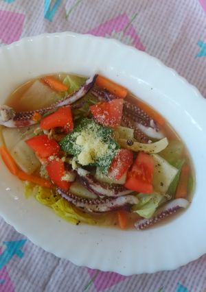 チンするだけ！イカと白菜のイタリアン風♪-レシピのメイン写真