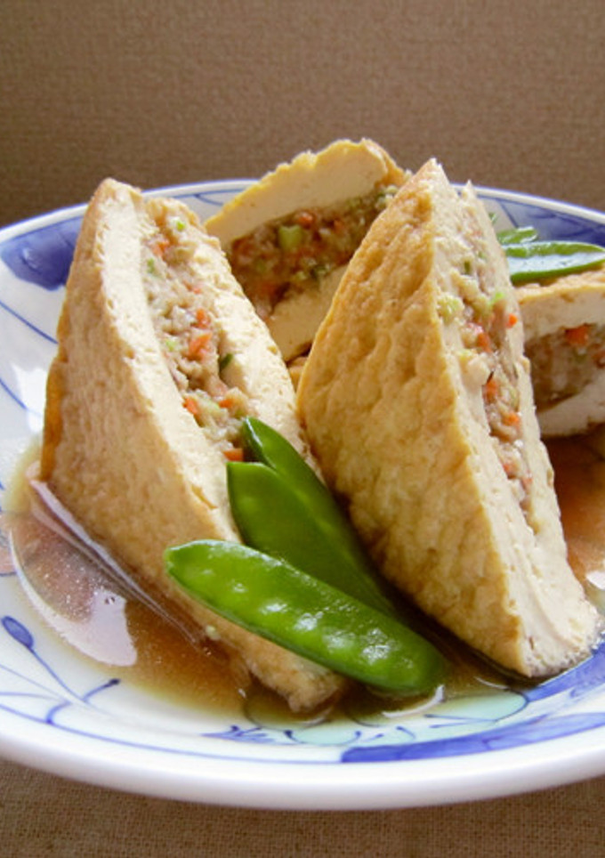 生揚げ（厚揚げ）のはさみ煮-レシピのメイン写真