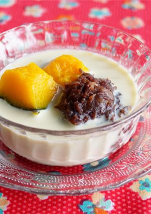 かぼちゃと小豆の豆乳チェー-レシピのメイン写真