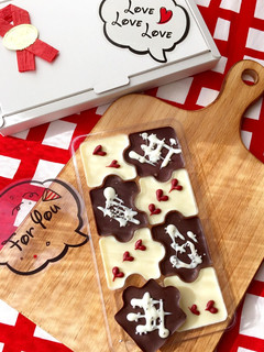 無限アレンジ♪バレンタイン♡パズルチョコ-レシピのメイン写真