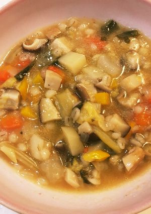 押麦と野菜のデトックススープ フレンチ風-レシピのメイン写真