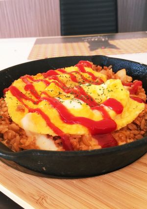 スキレットでズボラオムライス-レシピのメイン写真