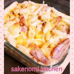 รูปของ ウインナーとポテトのコンバタ★チーズ焼き