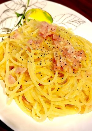 牛乳生クリームなし簡単濃厚カルボナーラ☆-レシピのメイン写真