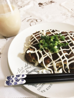 ネギとトリささみの四角いお好み焼き-レシピのメイン写真