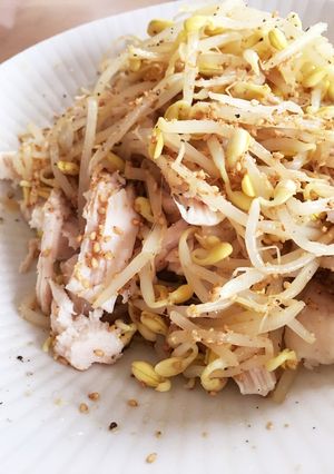 サラダチキンと豆もやしの和え物-レシピのメイン写真