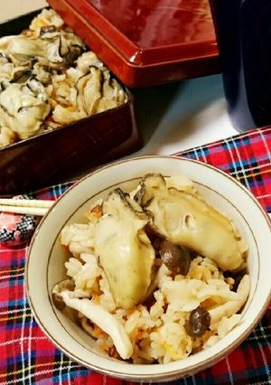 ヤマキ基本のだし土鍋で牡蠣めし-レシピのメイン写真