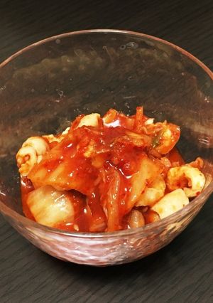 その皮捨てないで！〜簡単☆鶏皮キムチ〜-レシピのメイン写真