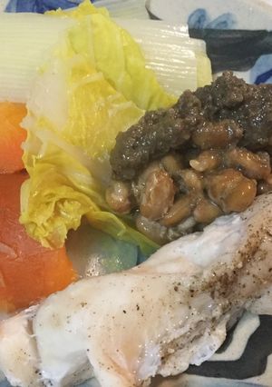 ササミのバジル納豆ソースかけ-レシピのメイン写真