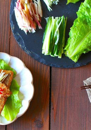 お野菜たっぷりエスニック手巻きフライ-レシピのメイン写真
