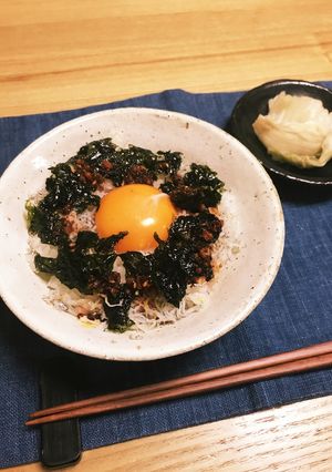 しらす&韓国海苔&食べラーの卵かけご飯-レシピのメイン写真