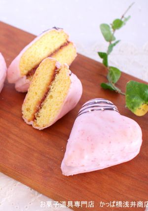 ピンクのハート♪ベリーサンドチョコケーキ-レシピのメイン写真