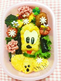 ディズニーキャラ弁☆プルート弁当-レシピのメイン写真