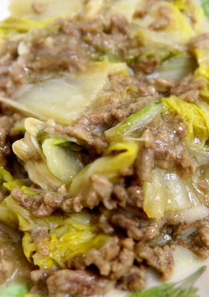 白菜とえのきとひき肉中華炒め-レシピのメイン写真