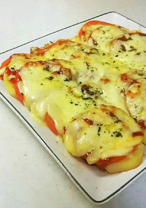 ポテトマトのチーズ焼き-レシピのメイン写真